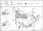 OPEL Combo, Κοτσαδόρος, van, 2001-2012 (με βίδες) - Image 3